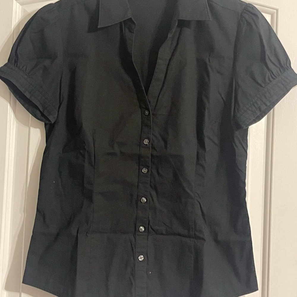 Express Black button down blouse